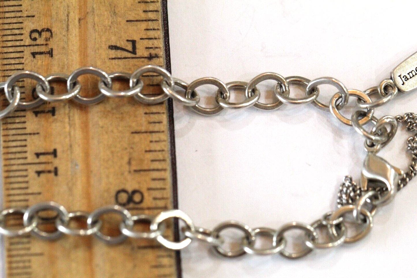 James Avery Forged Link Charm Bracelet - Sterling Silver, Size Medium