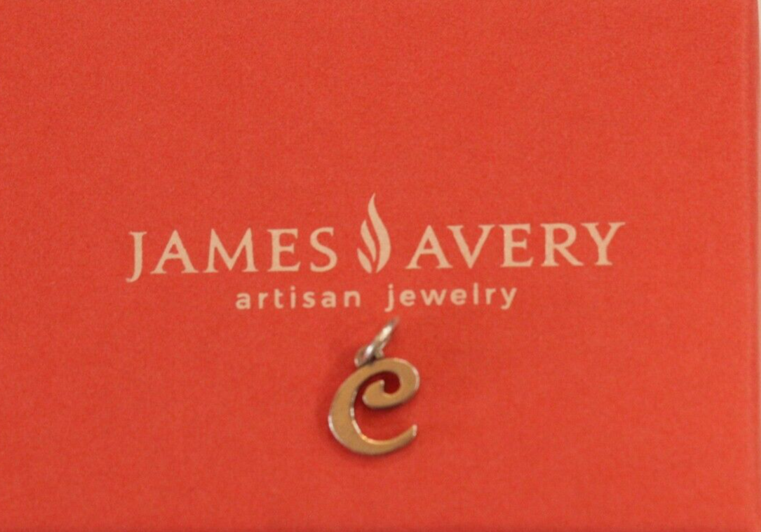 James Avery Sterling Script  Initial "C" Charm