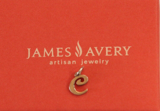 James Avery Sterling Script  Initial "C" Charm