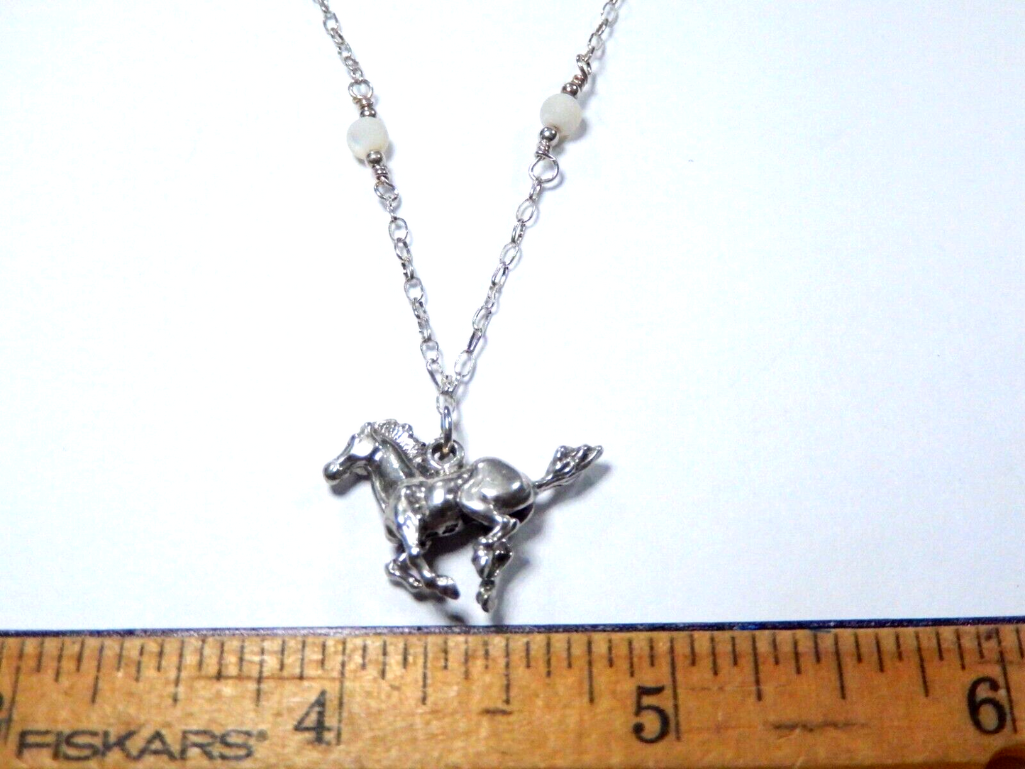 Wild Mustang Horse Galloping 3D Solid Sterling Silver Charm Pendant w/20"Chain