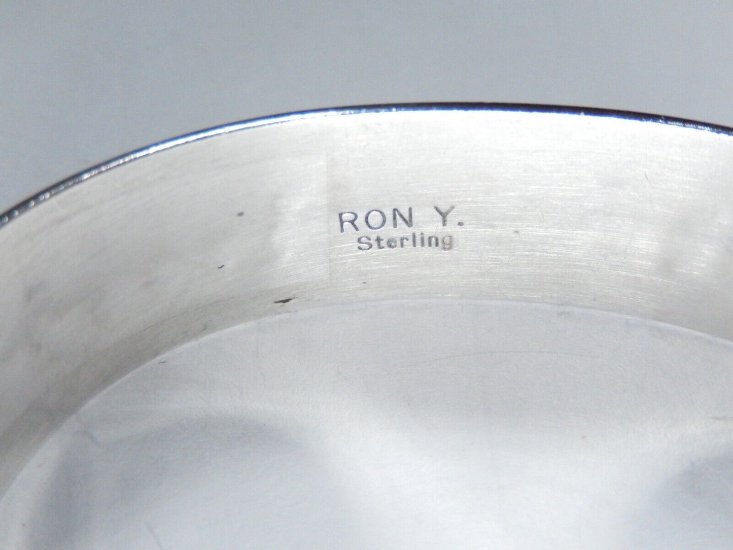 Ron Y Yazzie Sterling Silver Navajo Cuff Bracelet Native American 35.9 grams