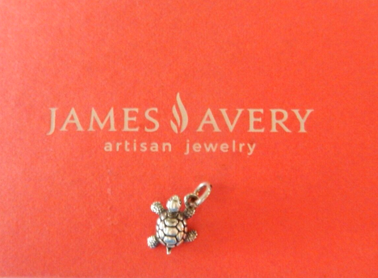 JAMES AVERY Sterling Silver 3D TURTLE  CHARM Or Pendant