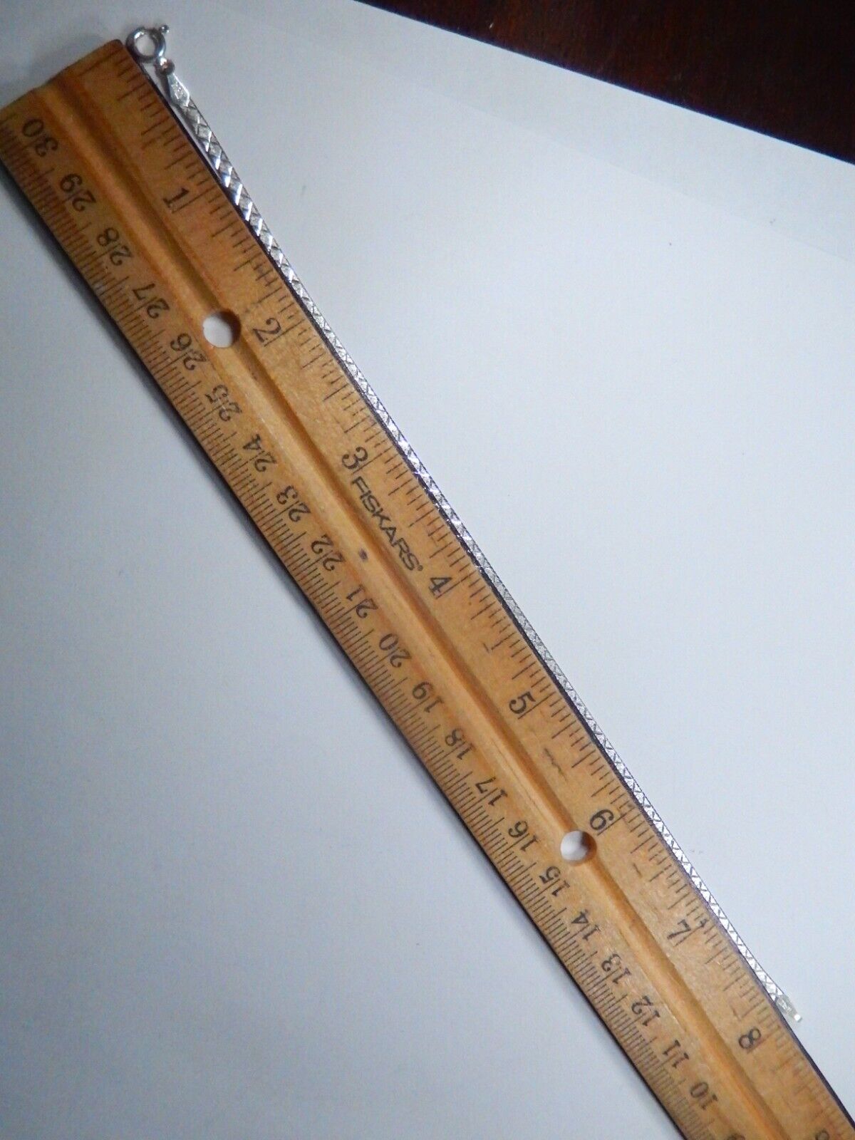 Milor Italy 925 Sterling Silver 2.6mm Wide Herringbone Diamond Cut 8" Bracelet