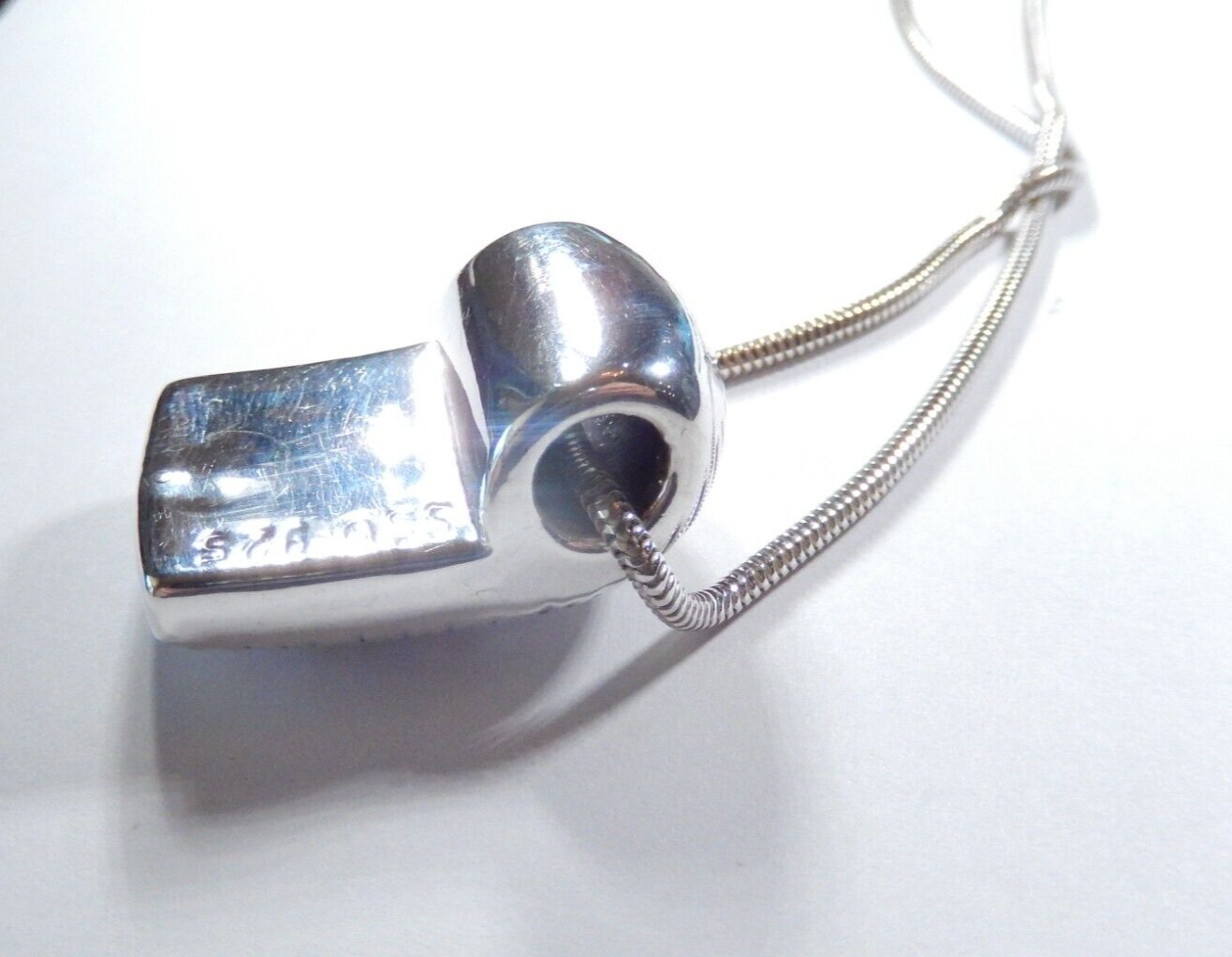 SSD Simon Sebbag Designer Sterling Silver Heavy Pendant Signed w25mm 24 Chain