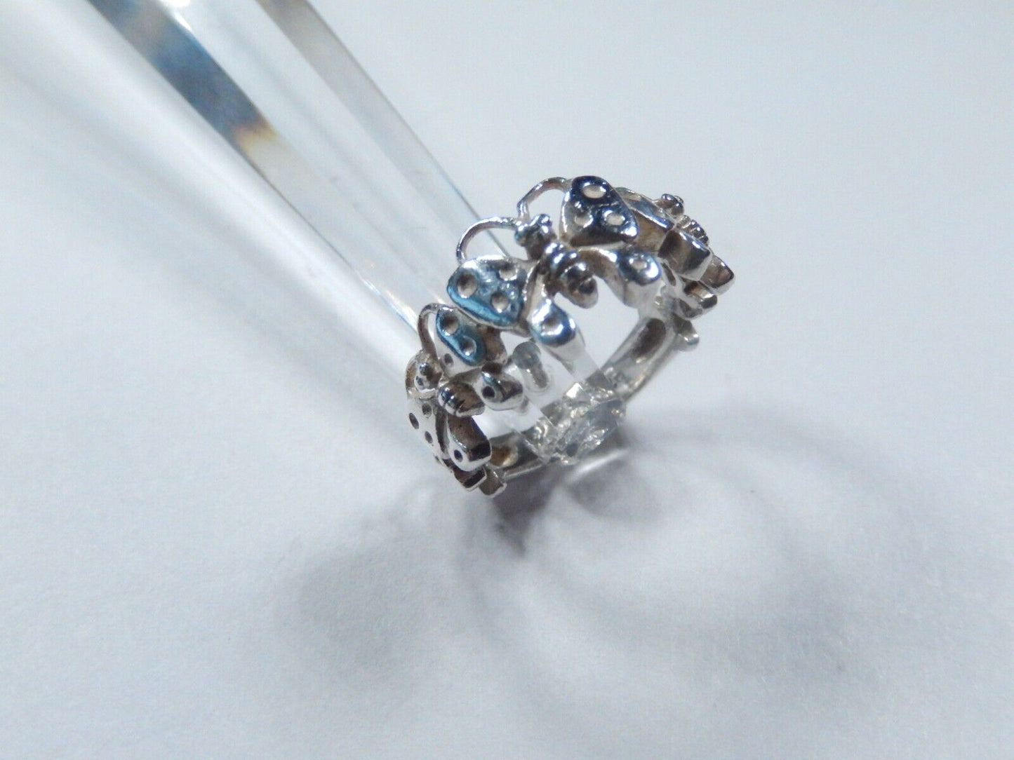 Sterling Silver Butterfly Band Ring Size 8.5