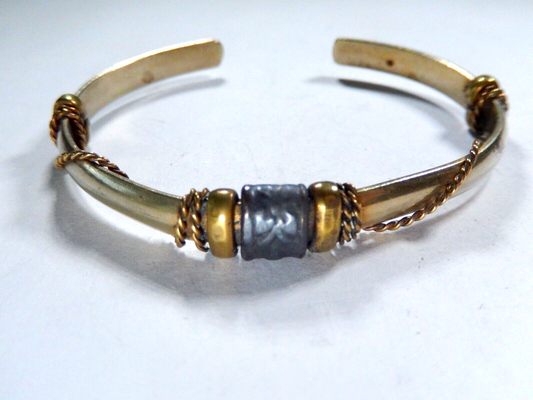 *VINTAGE*  Boho  Brass Cuff Decorative Bracelet