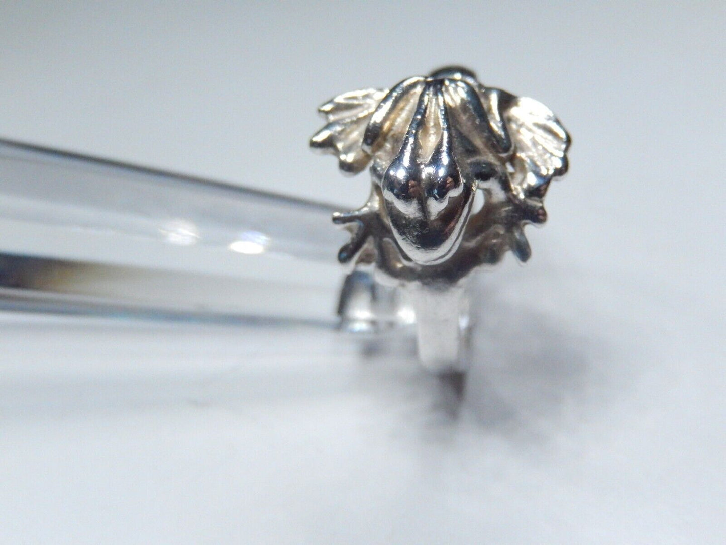 925 Sterling Silver Vintage Lucky Frog Ring Size 5.75