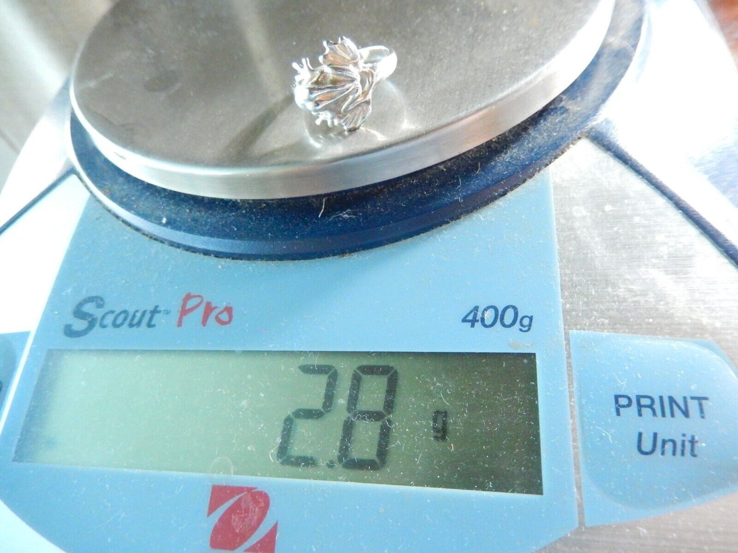 925 Sterling Silver Vintage Lucky Frog Ring Size 5.75