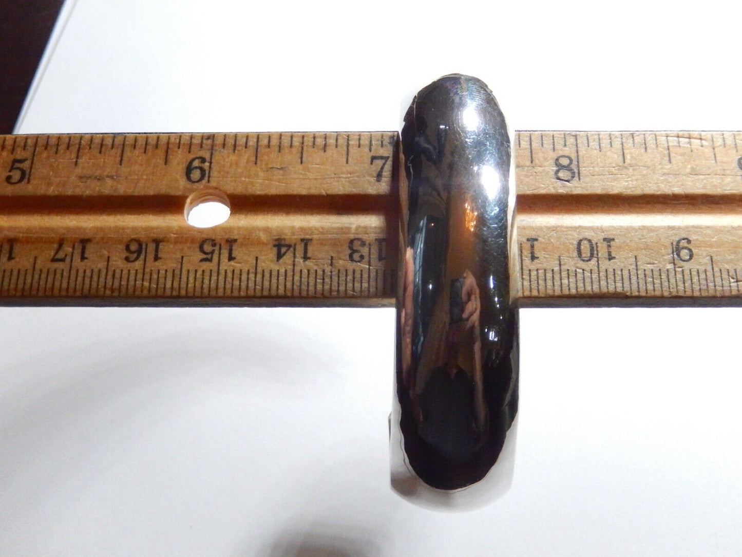 Signed "KS" Kirk Smith Sterling Silver 5/8" Wide Bubble Style Cuff Bracelet