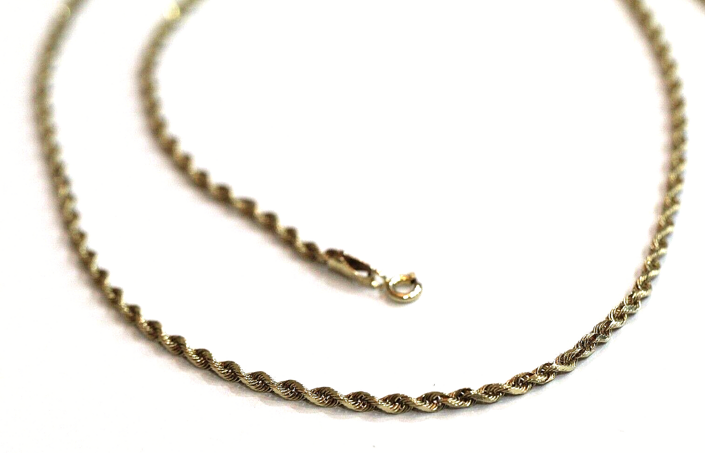 10k Yellow Gold Solid Diamond Cut Rope Chain (2.75 mm) - 8.7 grams