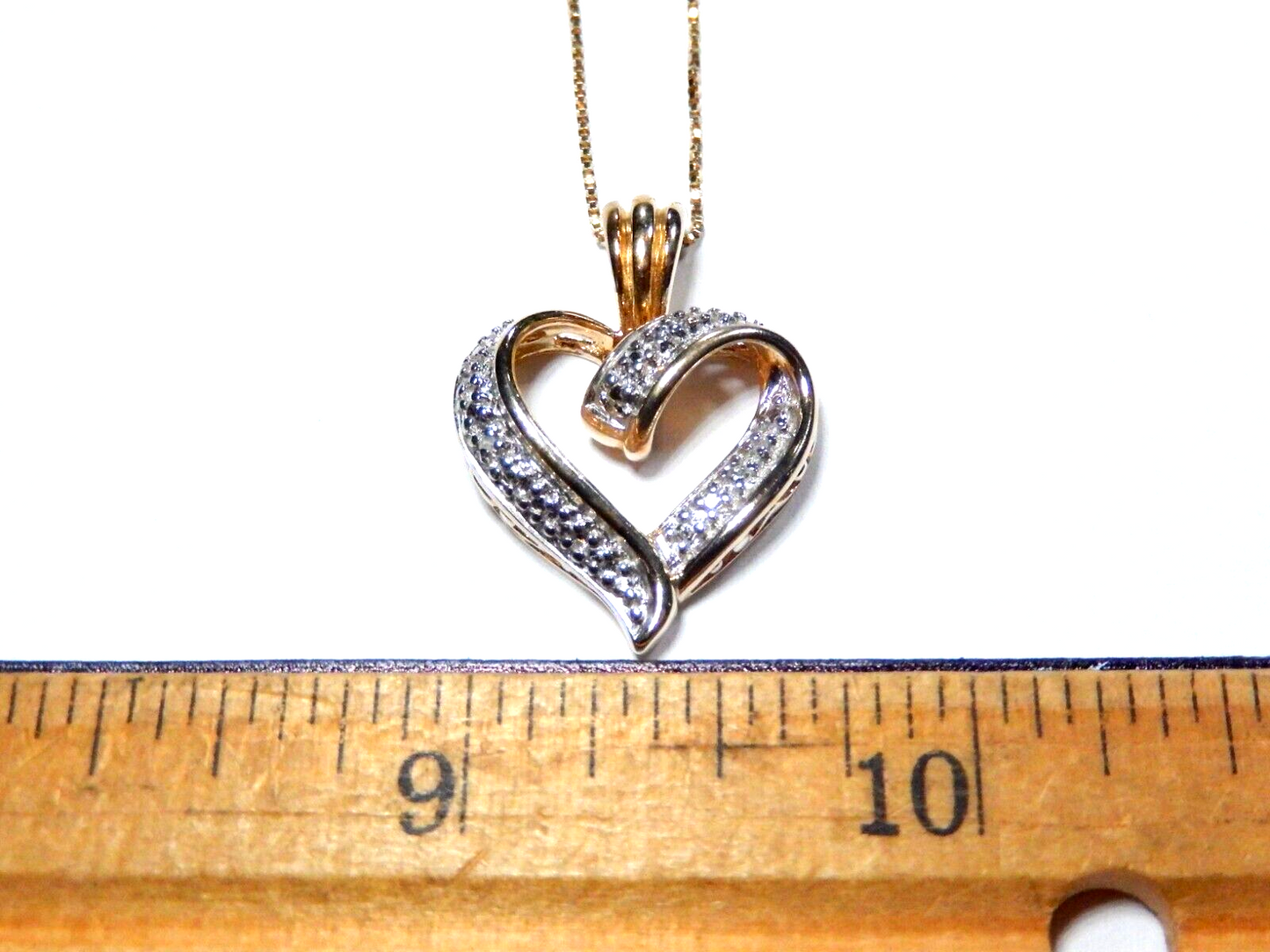 Gold Vermeil Ross Simons Diamond Heart Pendant With 18 Gold Vermeil Chain