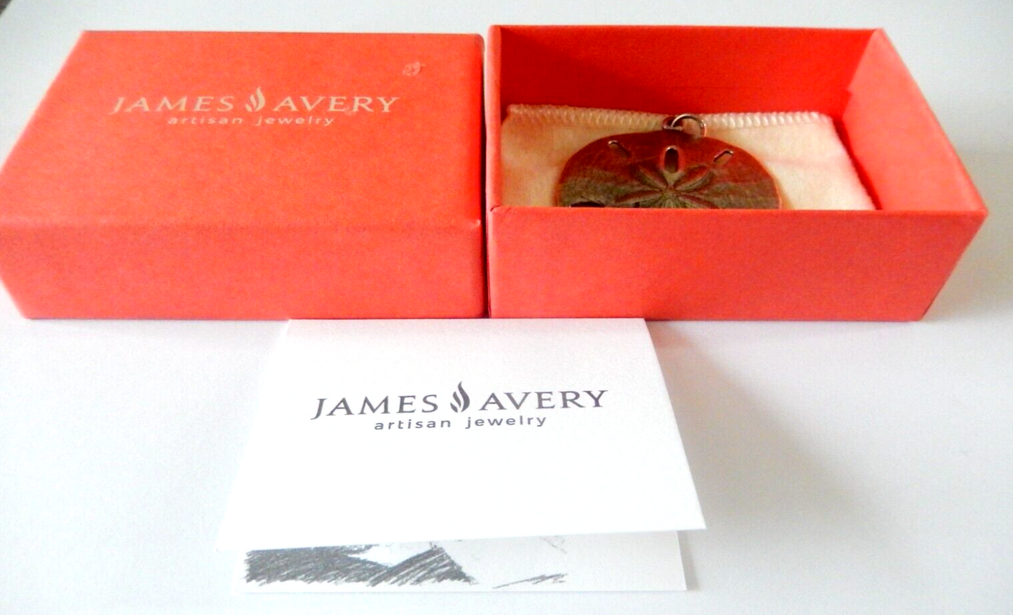 VINTAGE VERY RARE RETIRED James Avery Sterling Largest Sand Dollar Pendant 16.9g