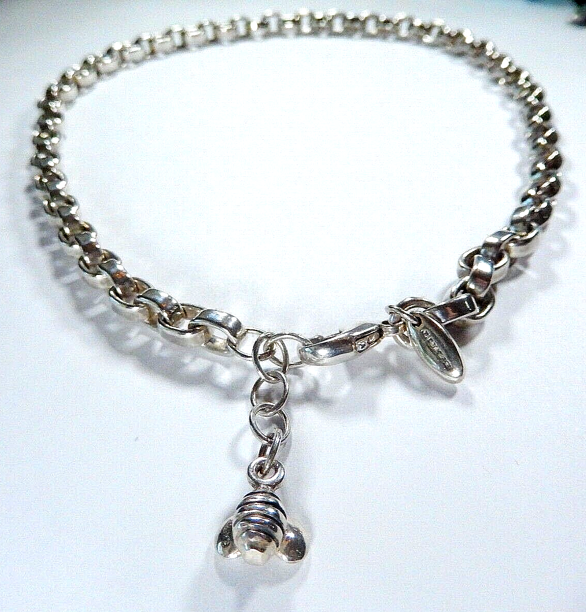 SAINT By SARAH JANE - STERLING SILVER BUMBLE BEE Pendant & 18" CHAIN NECKLACE