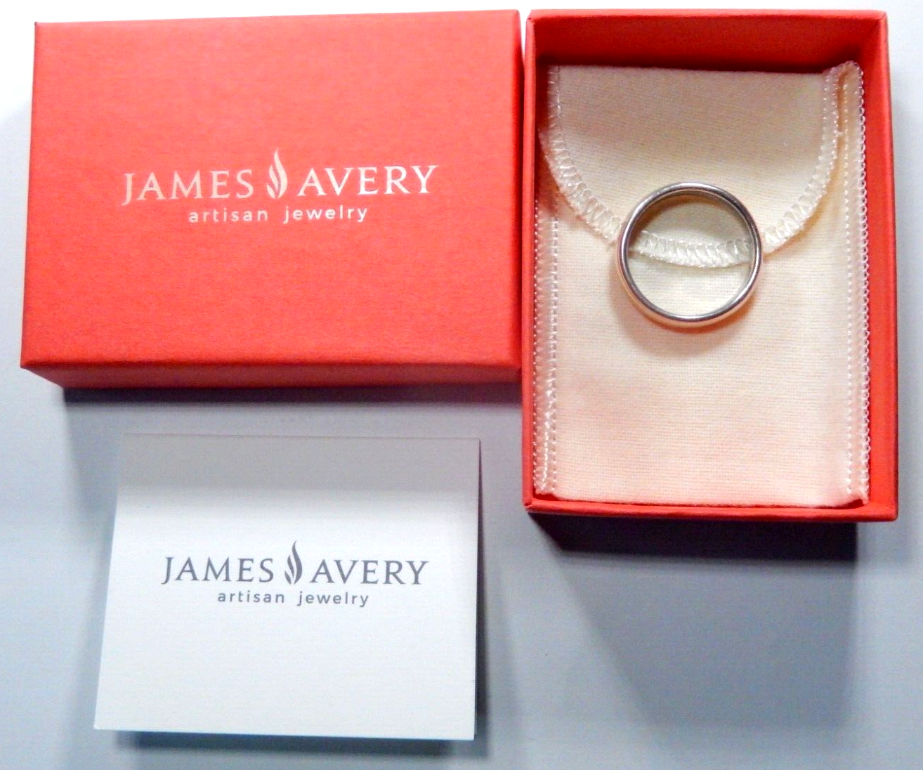 James Avery Simplicity 6.15mm Wedding Band Ring 14k Sterling Silver Sz 10.5