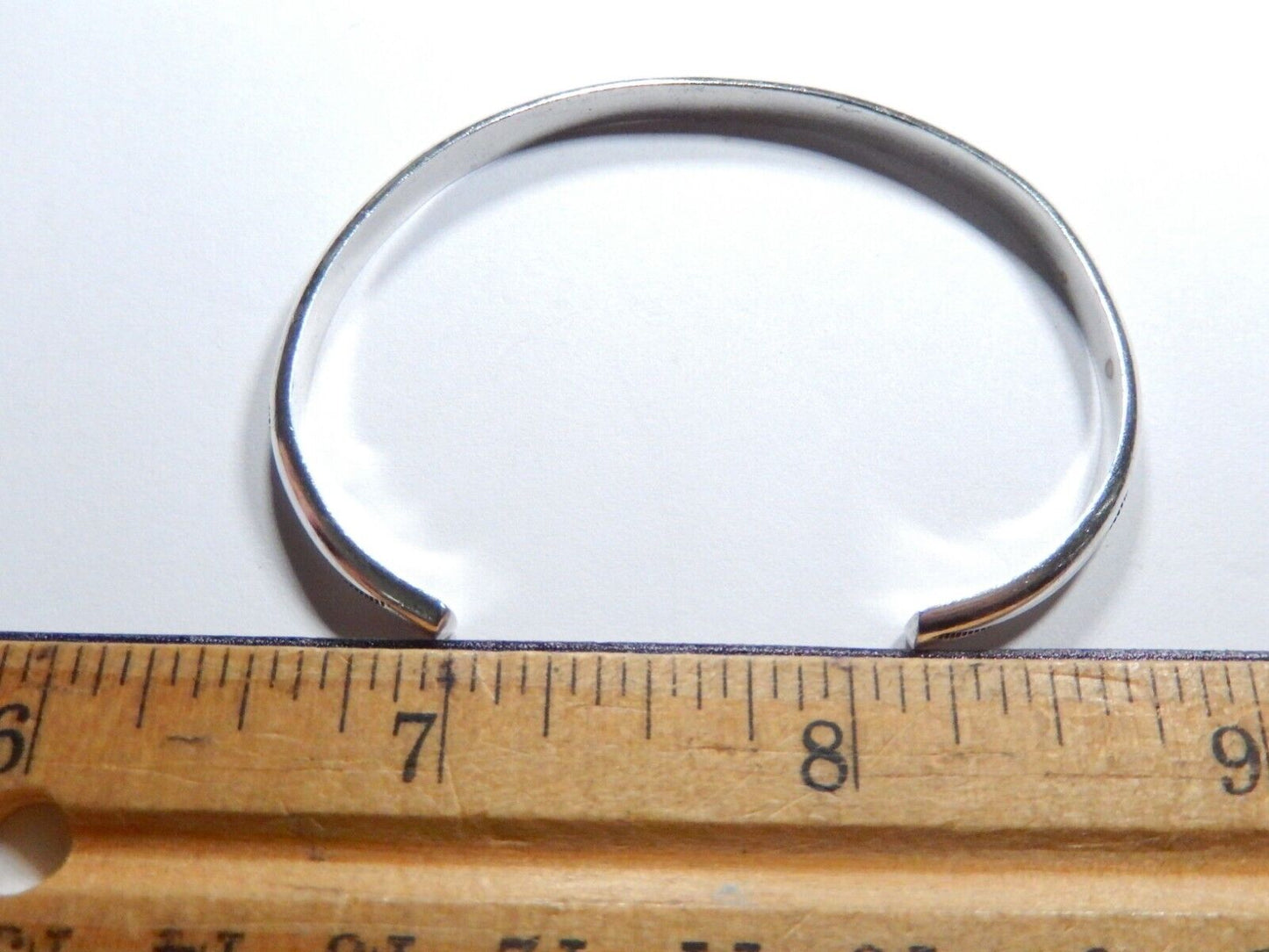 VINTAGE Native American TAHE .925 Sterling Silver Engraved Cuff Bracelet Stamped