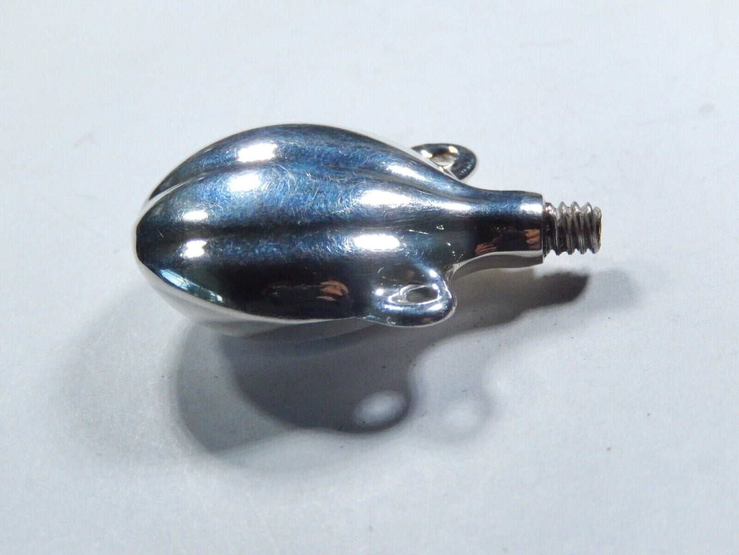 *VINTAGE*  MEXICO TAXCO LARGE STERLING SILVER PERFUME POISON HOLDER PENDANT