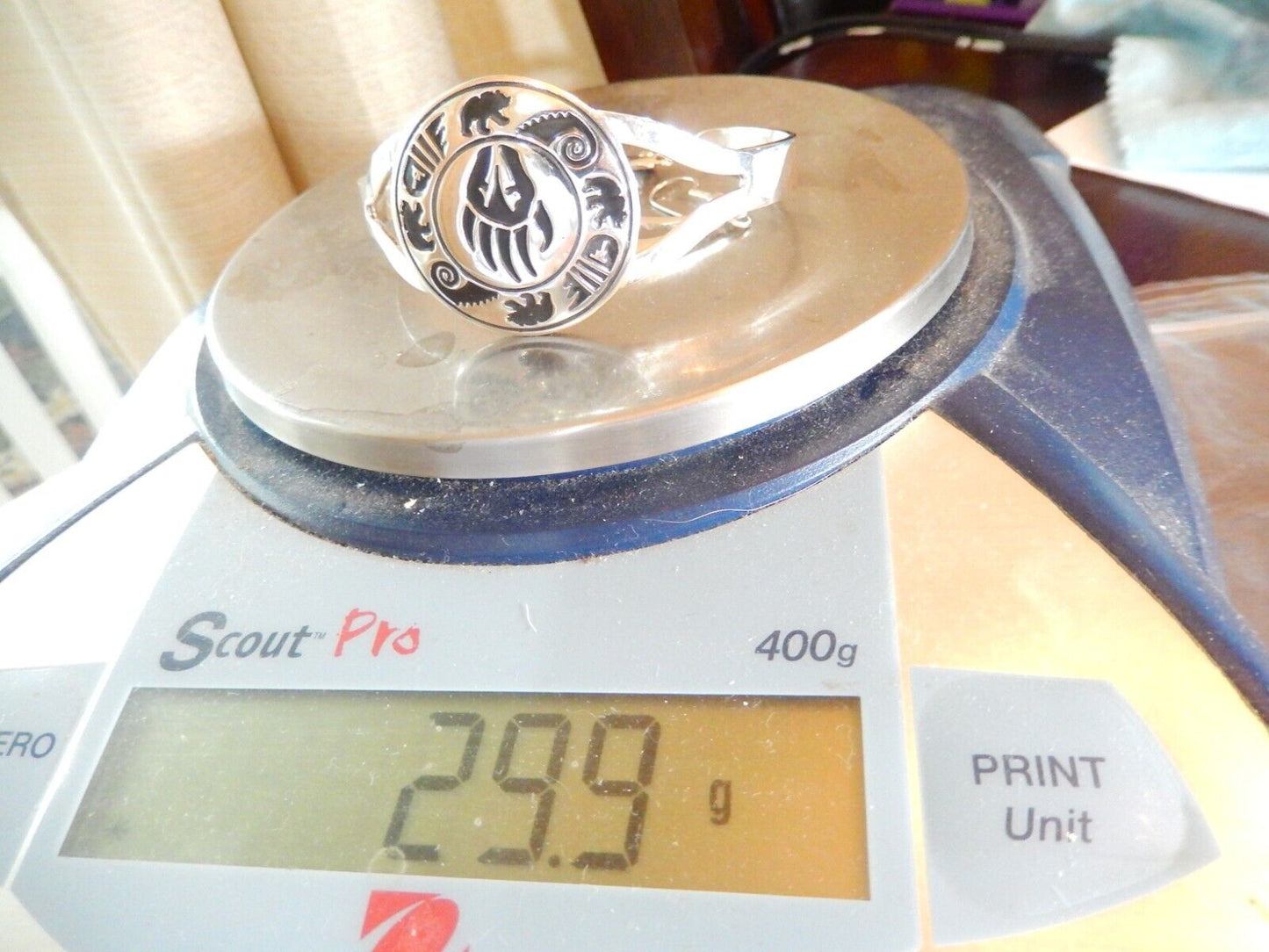 *VINTAGE* Sterling .925 Bear Claw Design Native American Earrings & Bracelet Set