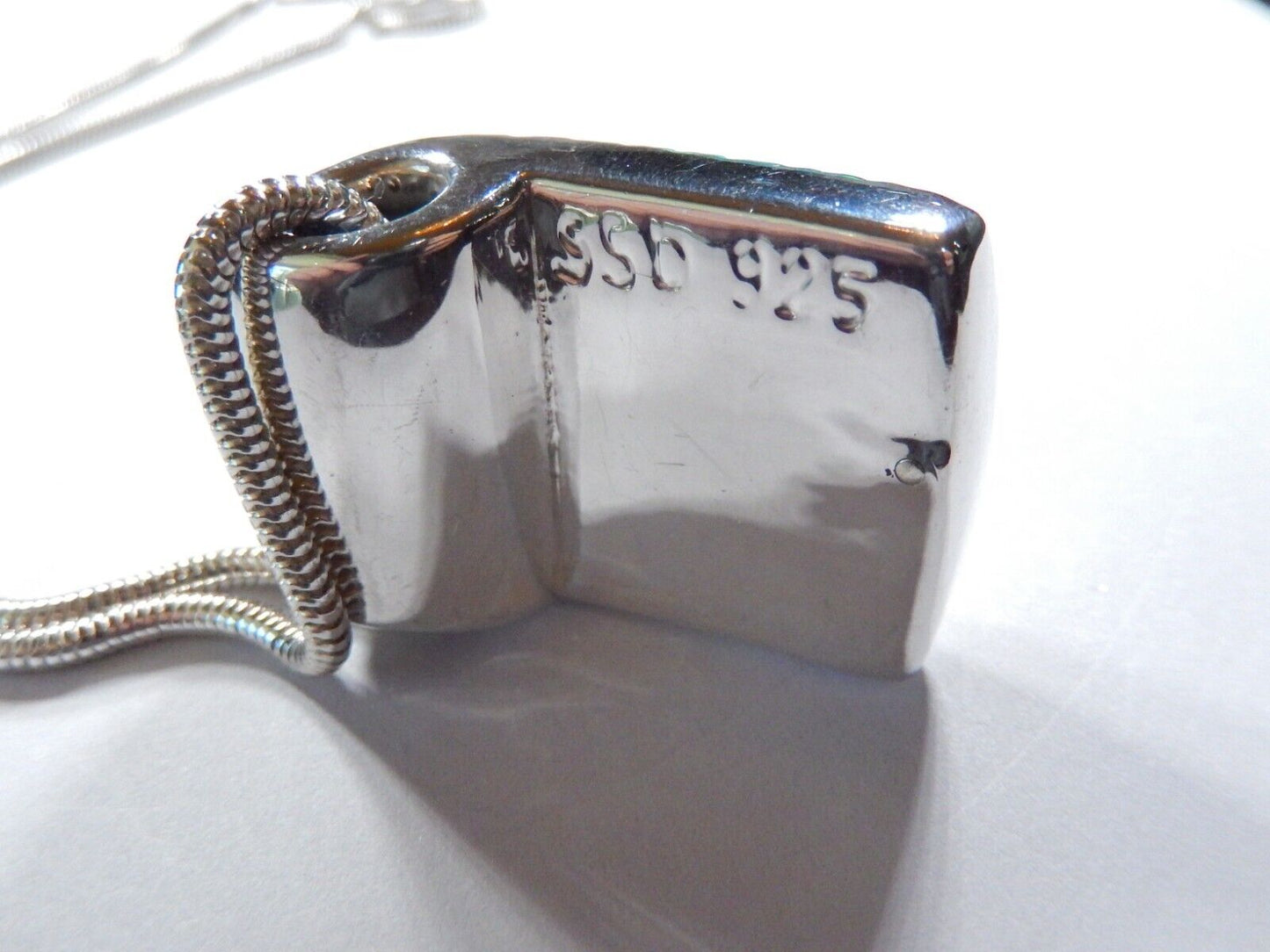 SSD Simon Sebbag Designer Sterling Silver Heavy Pendant Signed w25mm 24 Chain