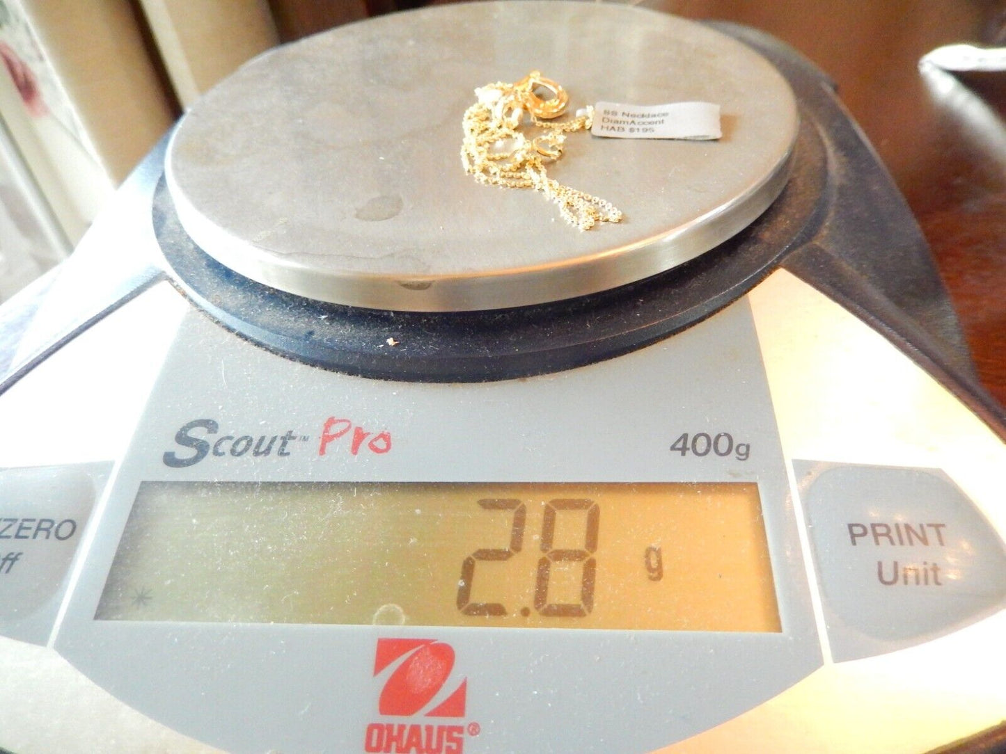 Ross Simons Gold Vermeil 925 Diamond Heart Pendant with 18 Vermeil Chain