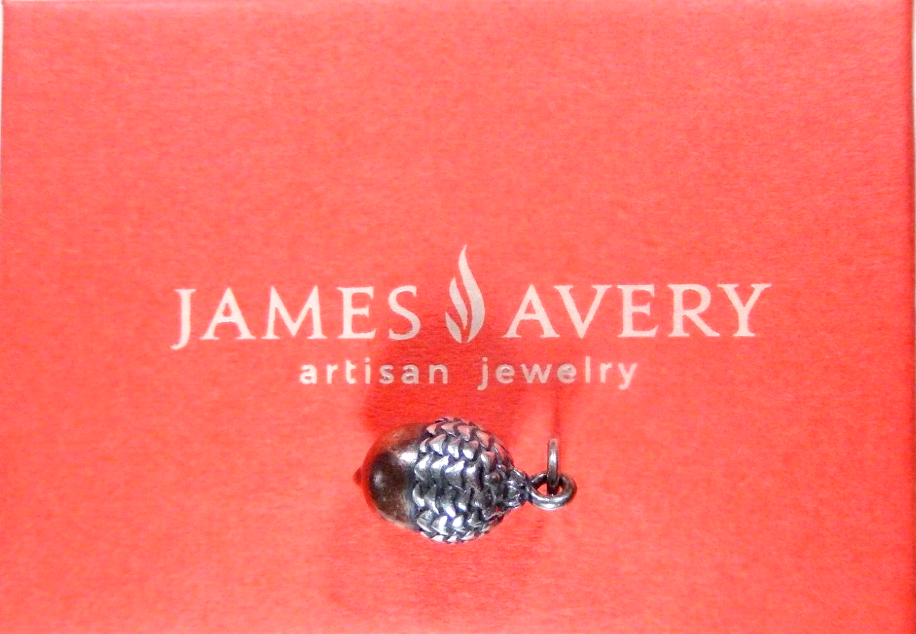 James Avery RARE - 3 D Retired Copper And Silver Acorn Charm