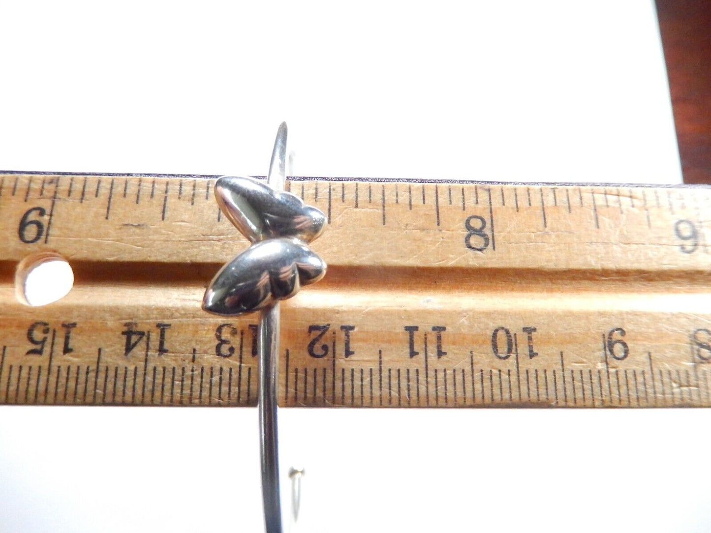 *VINTAGE*  STERLING SILVER BUTTERFLY BRACELET CUFF