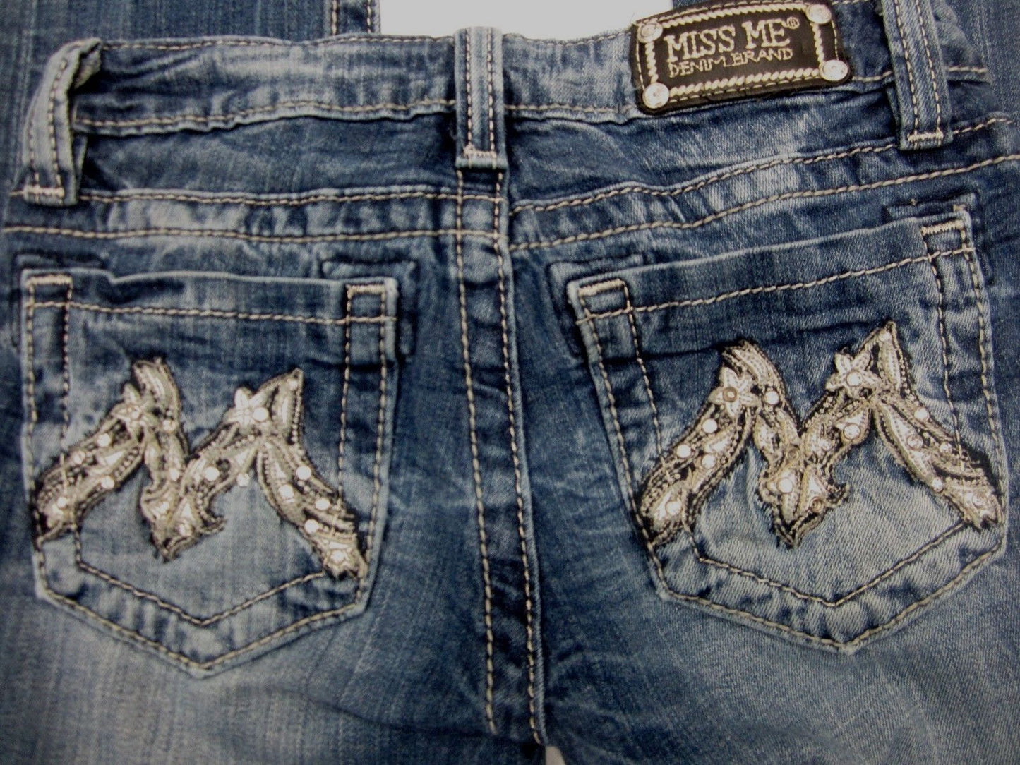 VERY NICE Miss Me Girls Skinny Blue JK1074S Jeans Size 12