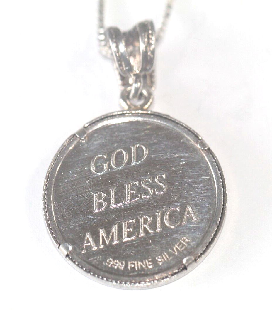 God Bless America 9/11 Spirit of America Highland Mint .999 Silver Coin USA w/18