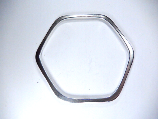 Artisan Unique 6-Sided Bangle Bracelet Design 19.7 Grams