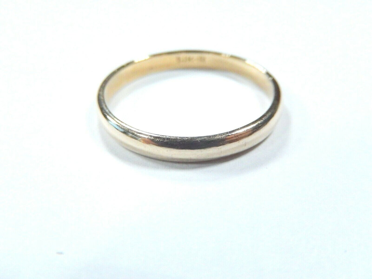 *VINTAGE*  14K Solid Yellow Gold 3mm Wedding Band Size 9