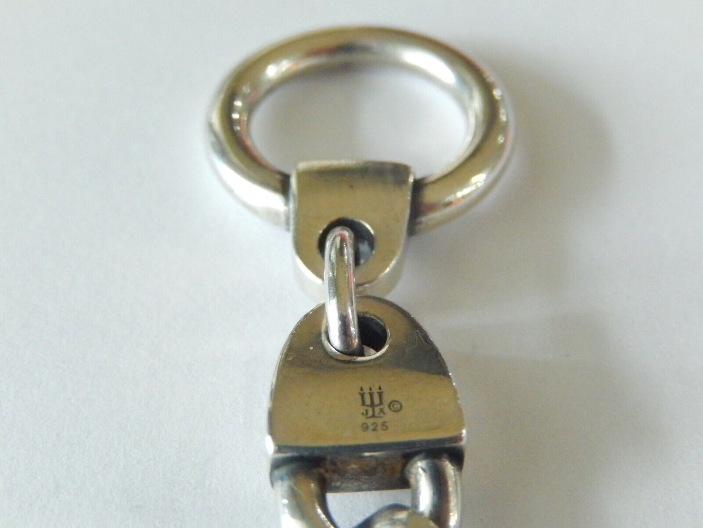 JAMES AVERY 925 Silver - HEAVY 44 grams - Strength In Faith  Curb Link Bracelet