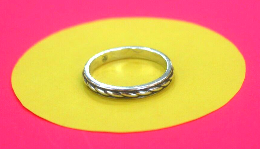 Brighton Decorative  Silver Tone Band Ring Size 8.75