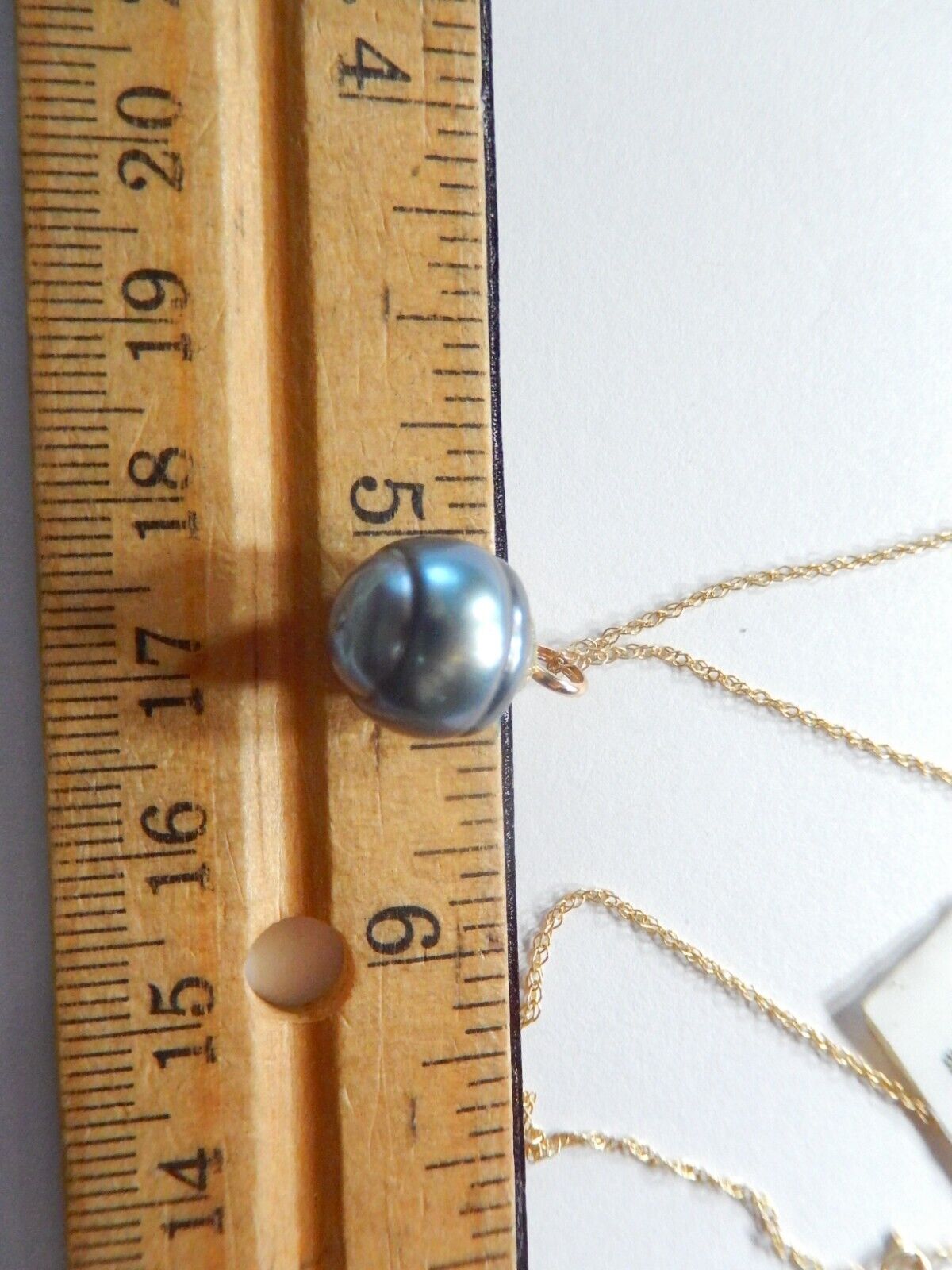 14K Yellow Gold Tahitian 11mm Pearl 18" Necklace