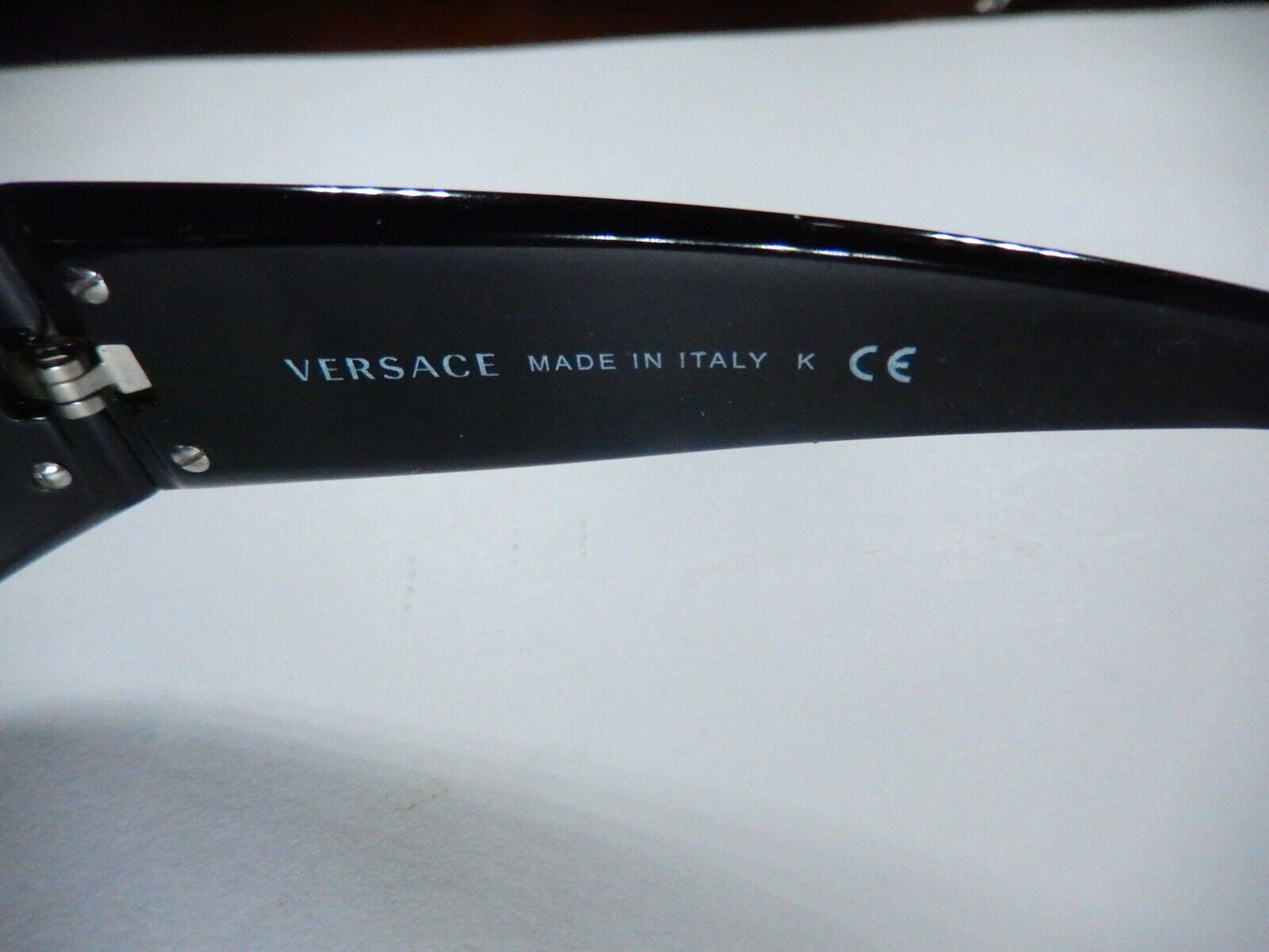 Versace 4044-B Sunglasses Black Silver Coin Medusa Swarovski Crystals With Case