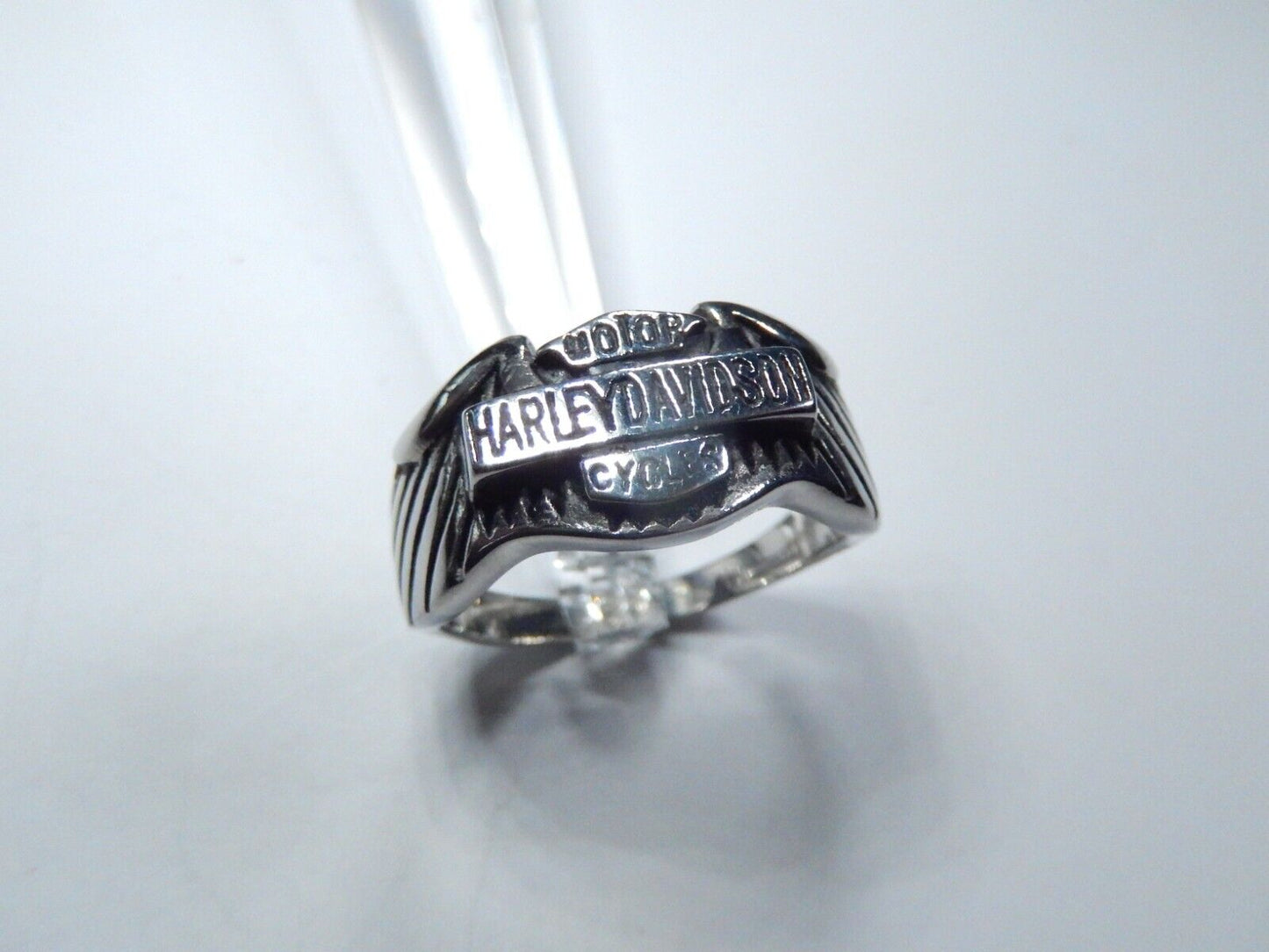 Stainless Steel Biker Ring Size 14.5