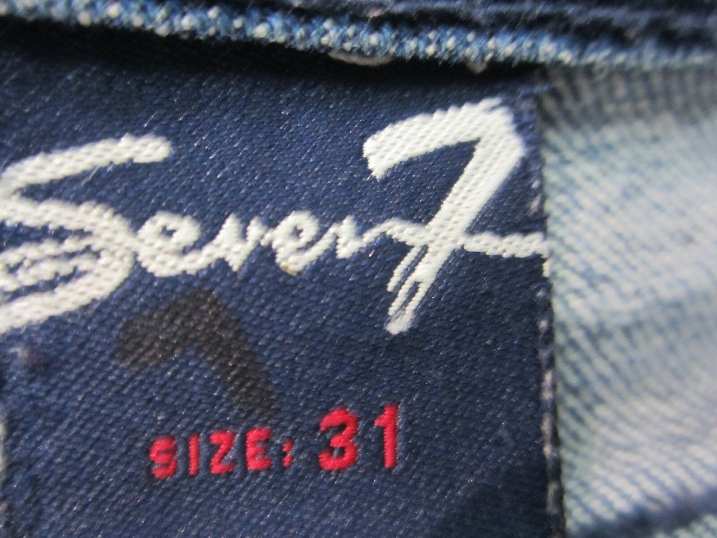 7 Seven For All Mankind Ladies Size 31 X 31 Medium Wash Premium Bootcut Jeans