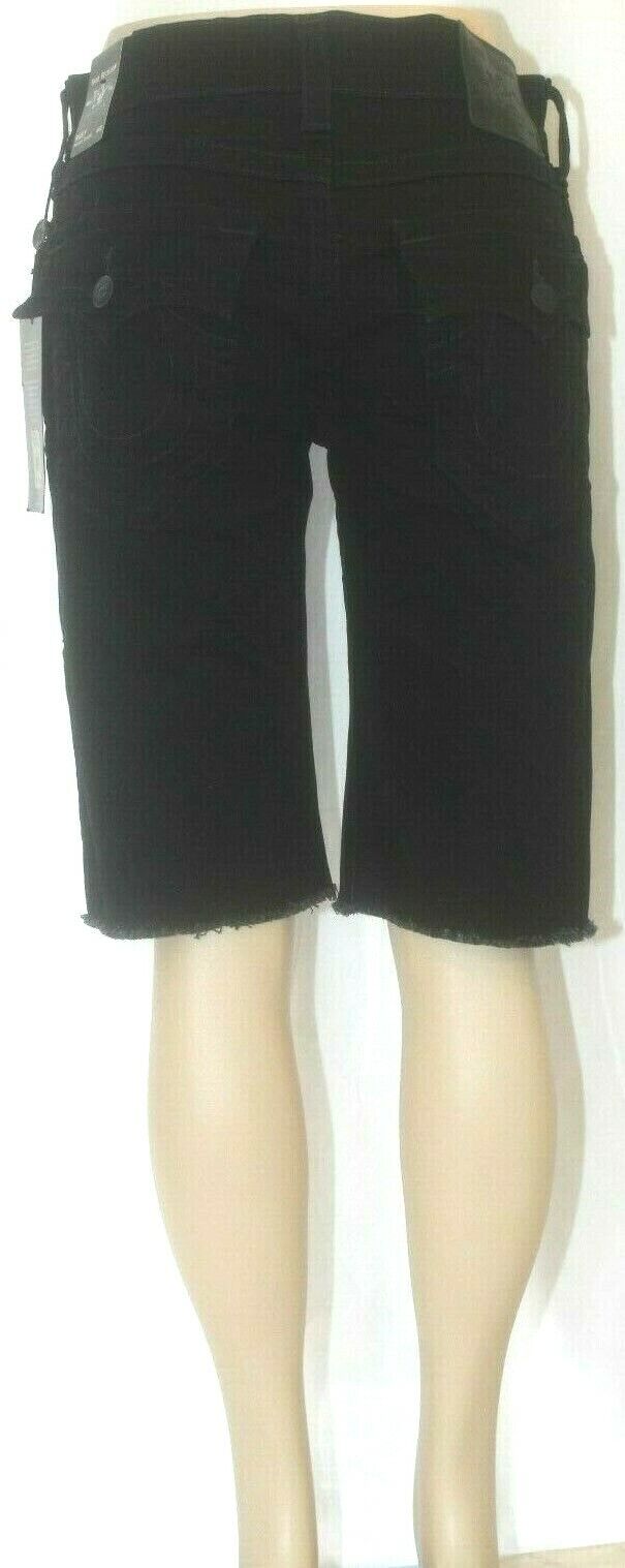 NWT 149 True Religion Mens Ricky Flap Short SE Black Size  32 Style 102261