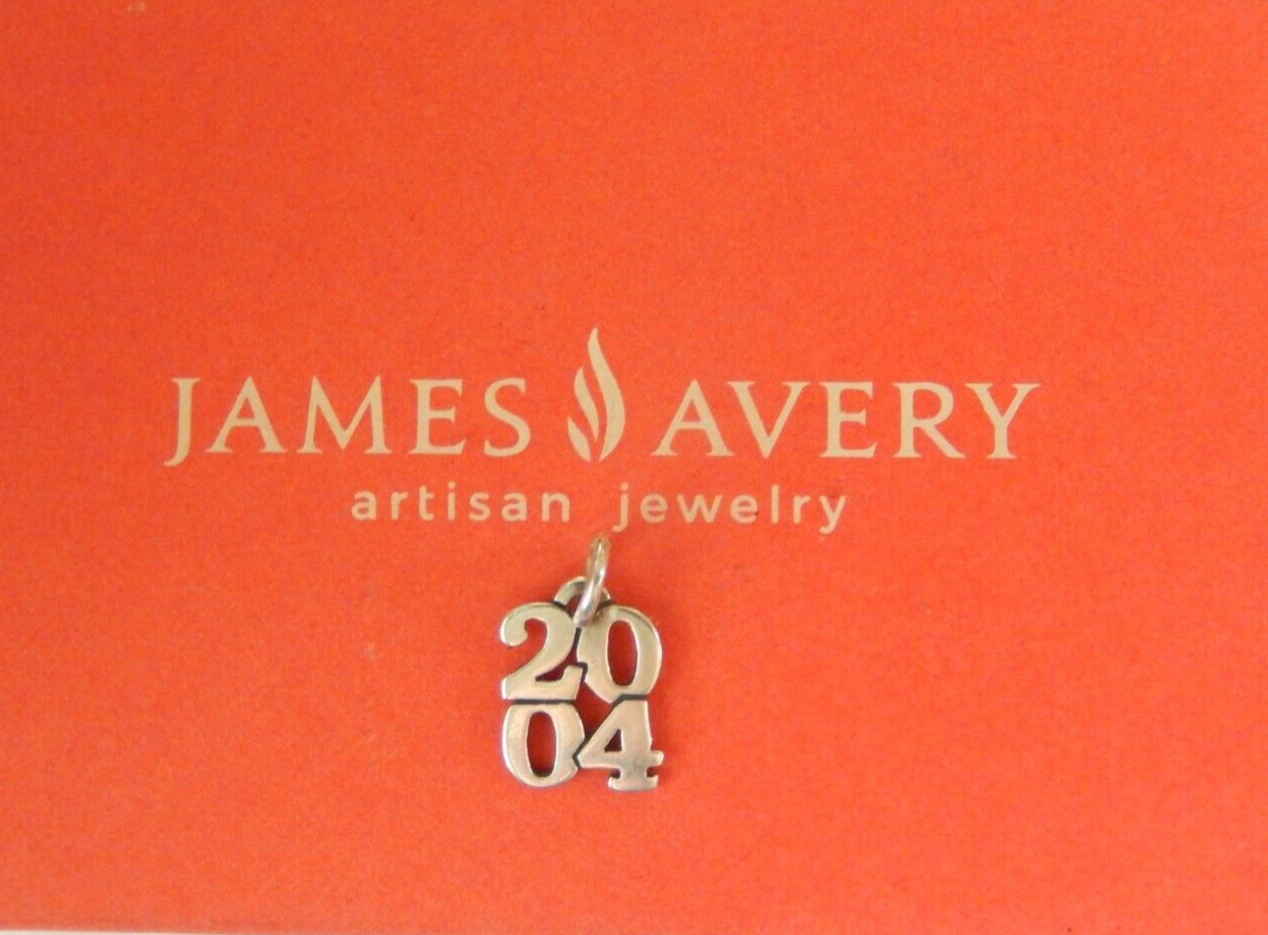 RETIRED  JAMES AVERY Sterling Silver Year 2004 Charm