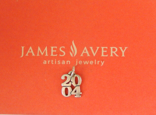 RETIRED  JAMES AVERY Sterling Silver Year 2004 Charm