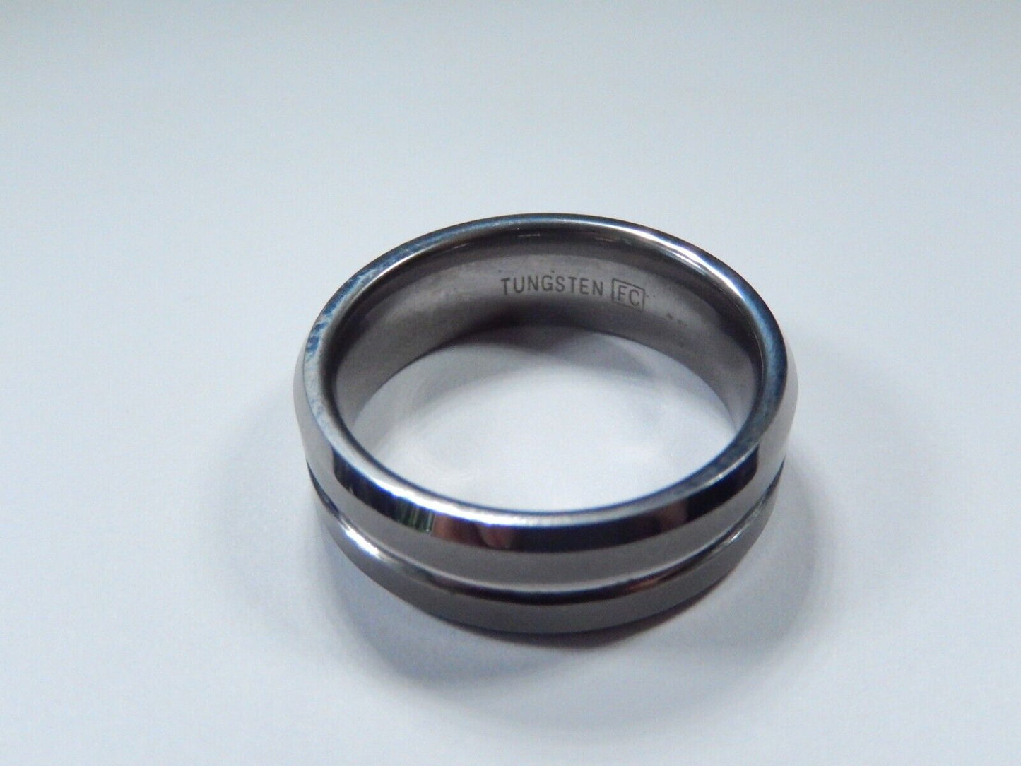 *NEW* 8mm TUNGSTEN CARBIDE Gray Brushed Finish COMFORT FIT WEDDING BAND  SZ 8