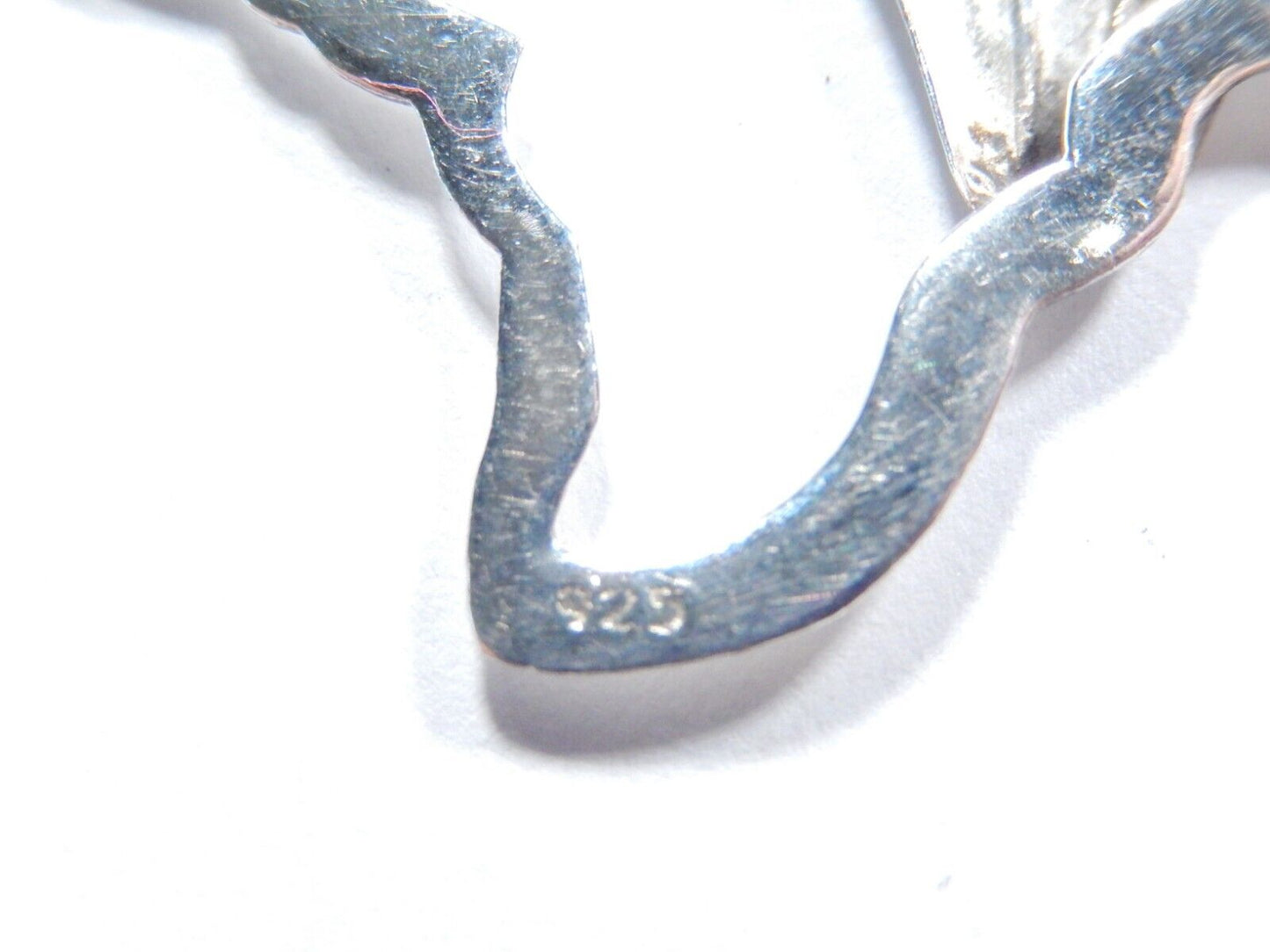State of Texas Shaped Longhorn Cattle Women's Sterling Silver Pin Brooch
