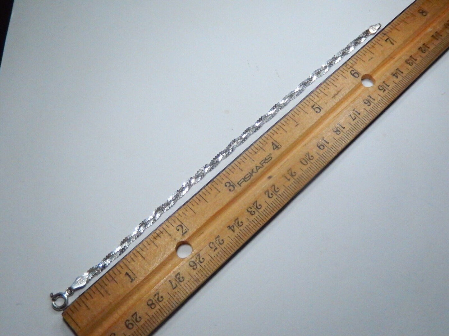 Italy 925 Sterling Silver 3 Strand woven braided bracelet 7 "