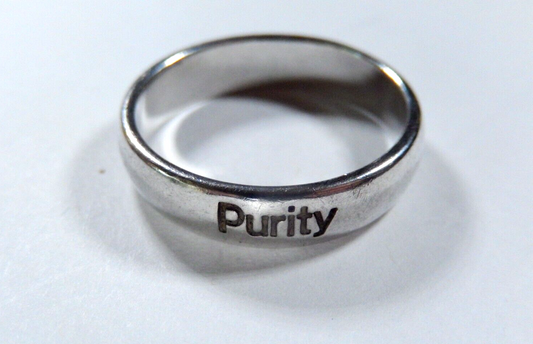 *VINTAGE* Sterling Silver 5.5mm Solid 925 PURITY Band Ring  Size 9.75