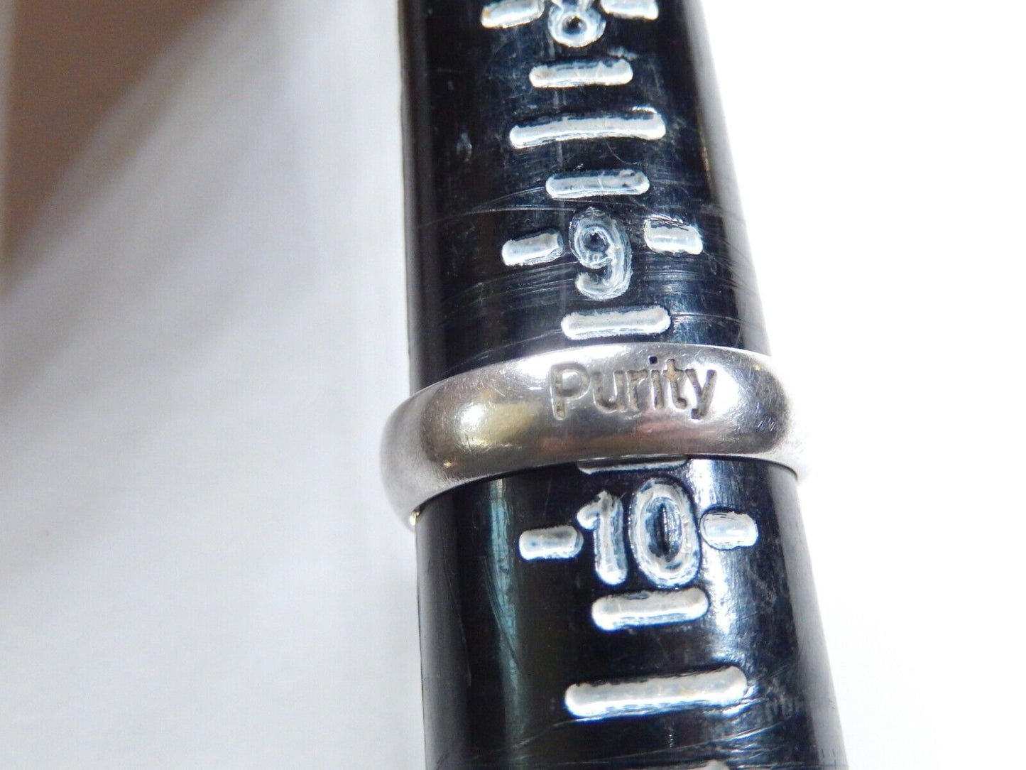 *VINTAGE* Sterling Silver 5.5mm Solid 925 PURITY Band Ring  Size 9.75