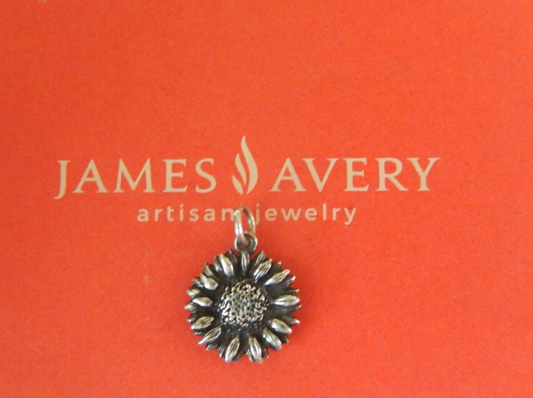 James Avery Retired Sunflower Charm/Pendant Vintage Sterling - HTF