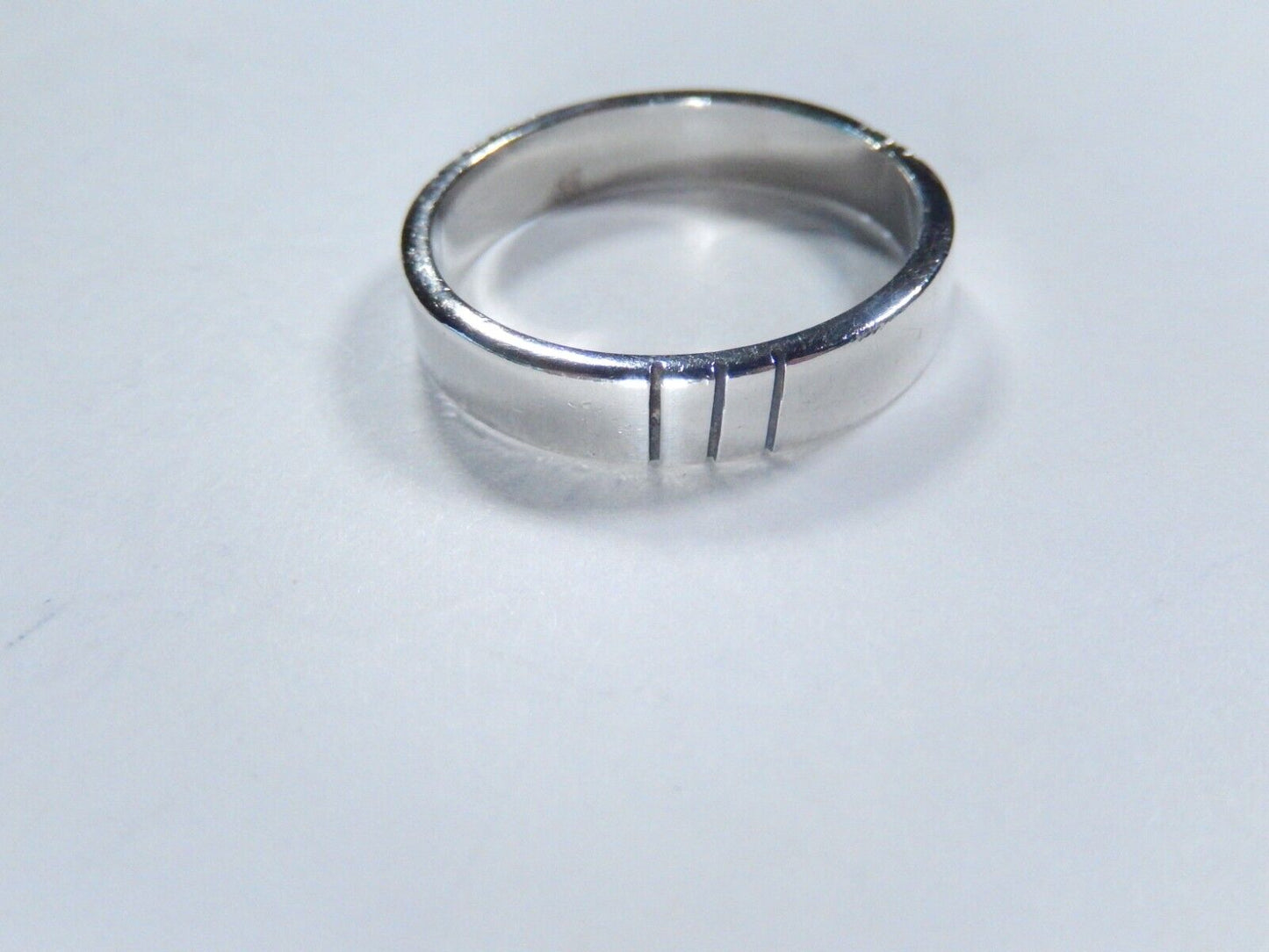 Vintage MEXICO STERLING SILVER 925 Ring 5 mm Wide Band Size 12.5