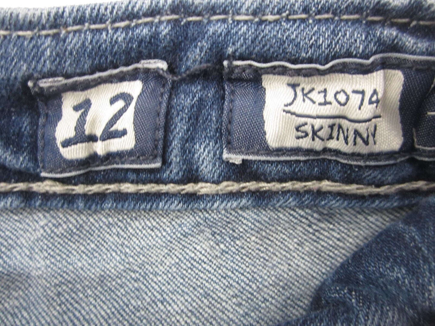 VERY NICE Miss Me Girls Skinny Blue JK1074S Jeans Size 12