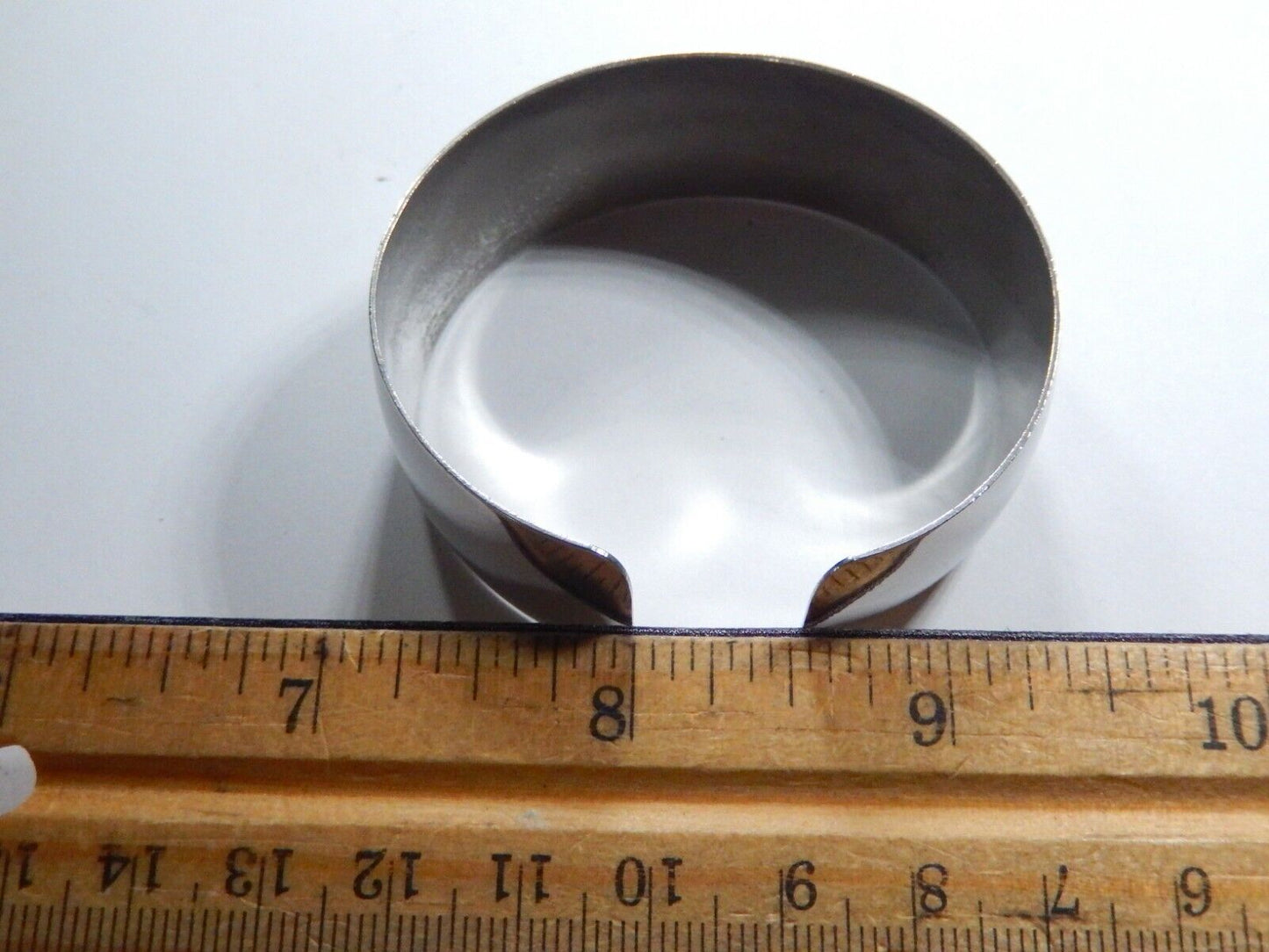 Vintage 925 Silver Etched Floral 22mm Wide 6.5 inch Cuff Bracelet - 20.6 grams
