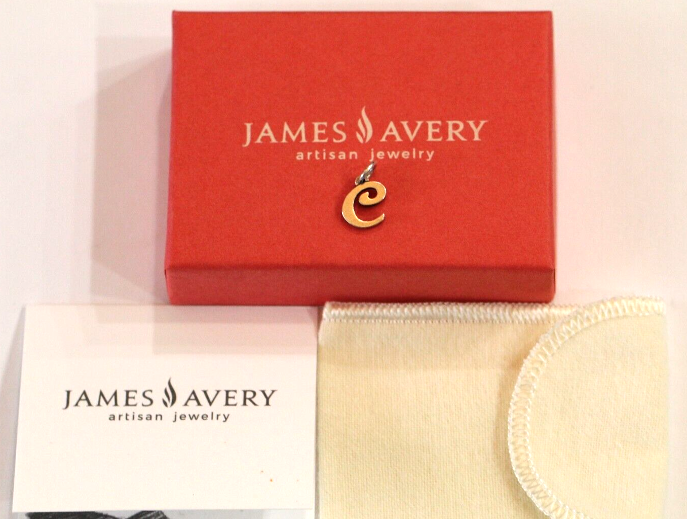 James Avery Sterling Script  Initial "C" Charm