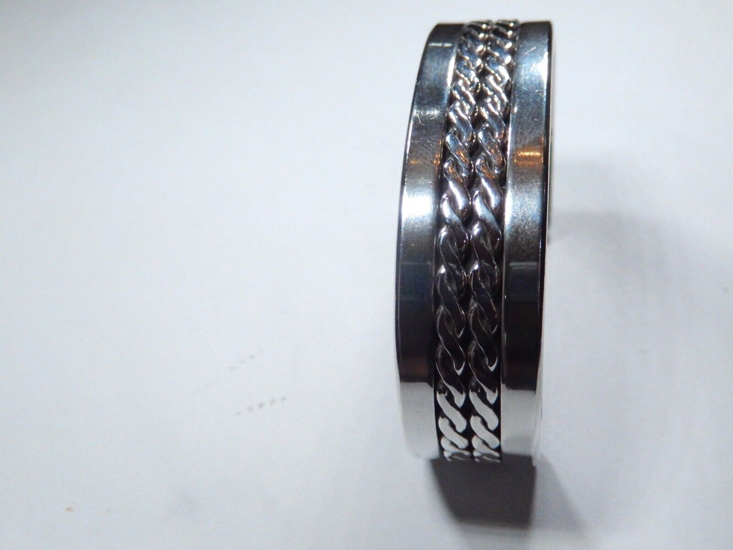 Ron Y Yazzie Sterling Silver Navajo Cuff Bracelet Native American 35.9 grams