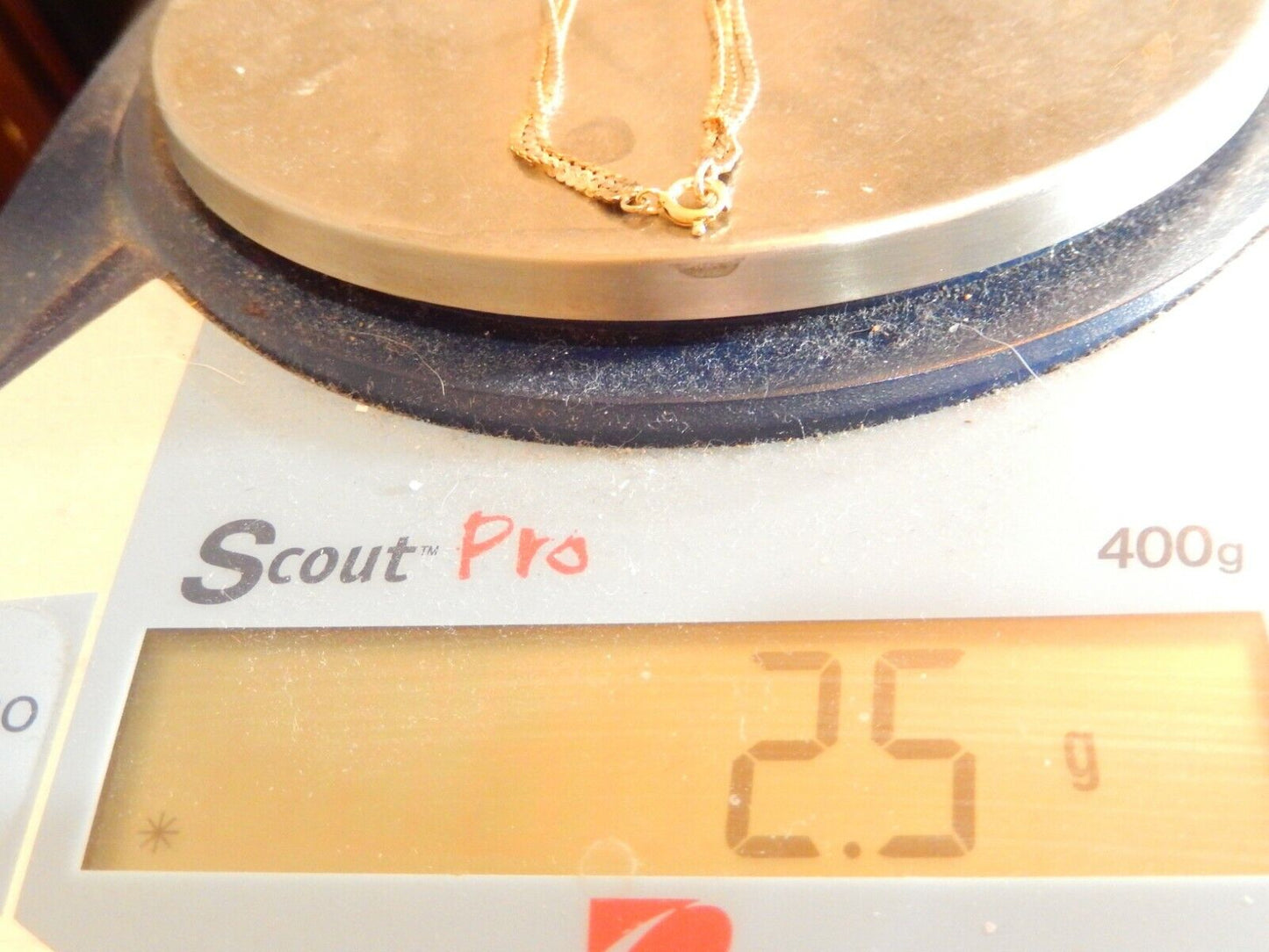 VINTAGE 14k Two Tone Yellow  White Gold Triple Strand 7 Serpentine Bracelet
